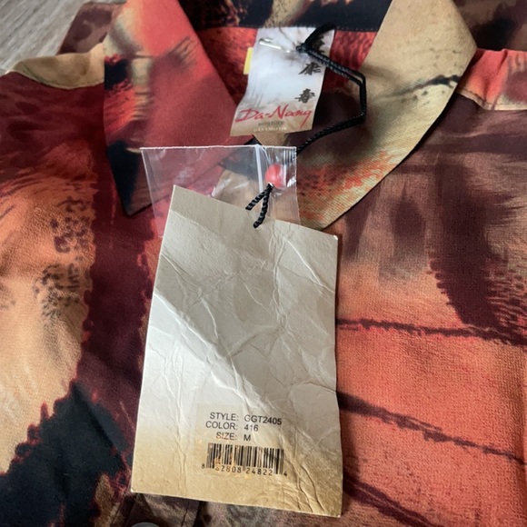 Da-Nang 100% Silk Long Sleeve Tunic Multiple Sizes Available - Picture 11 of 14